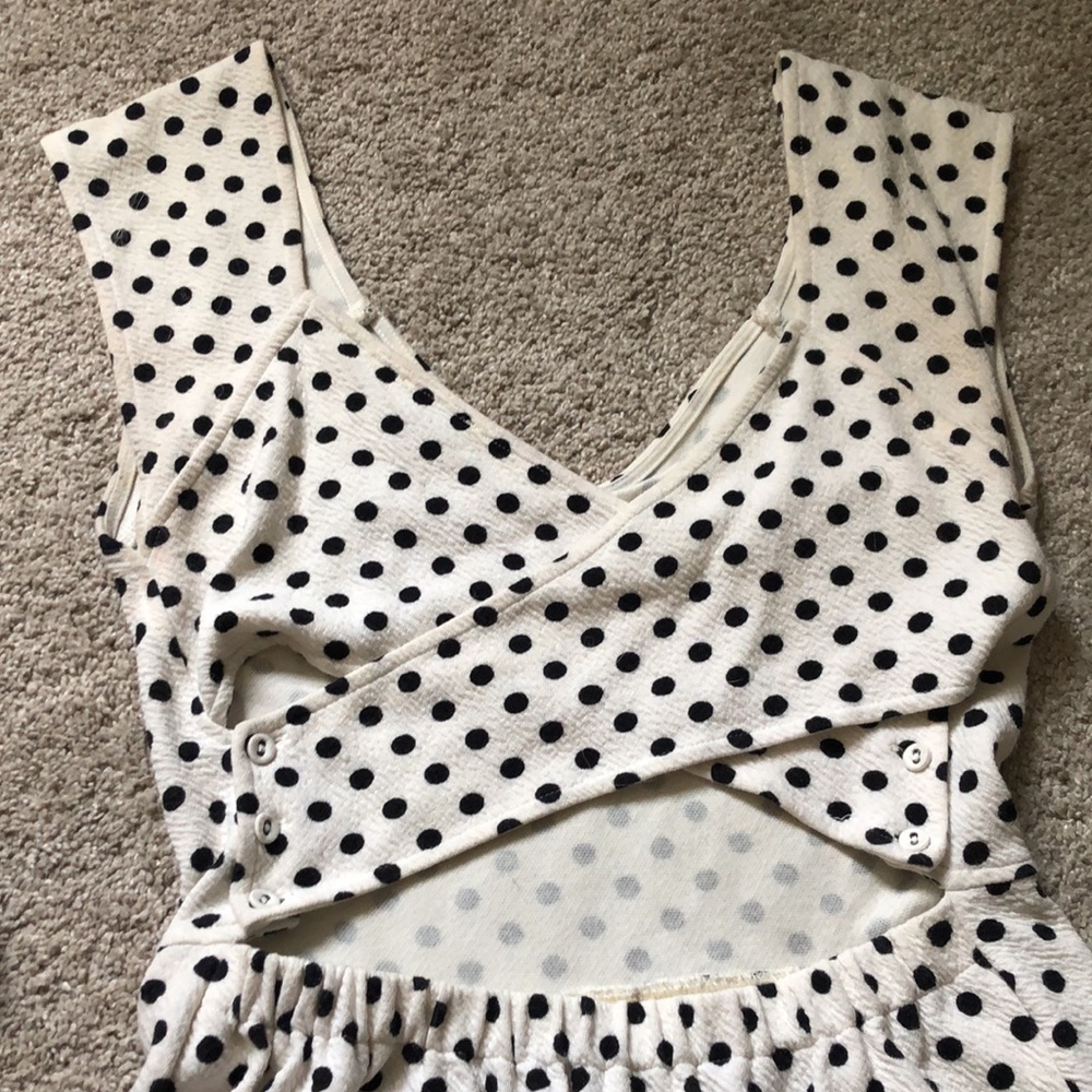 Polka dot Anthropologie dress size 8 - Picture 3 of 5